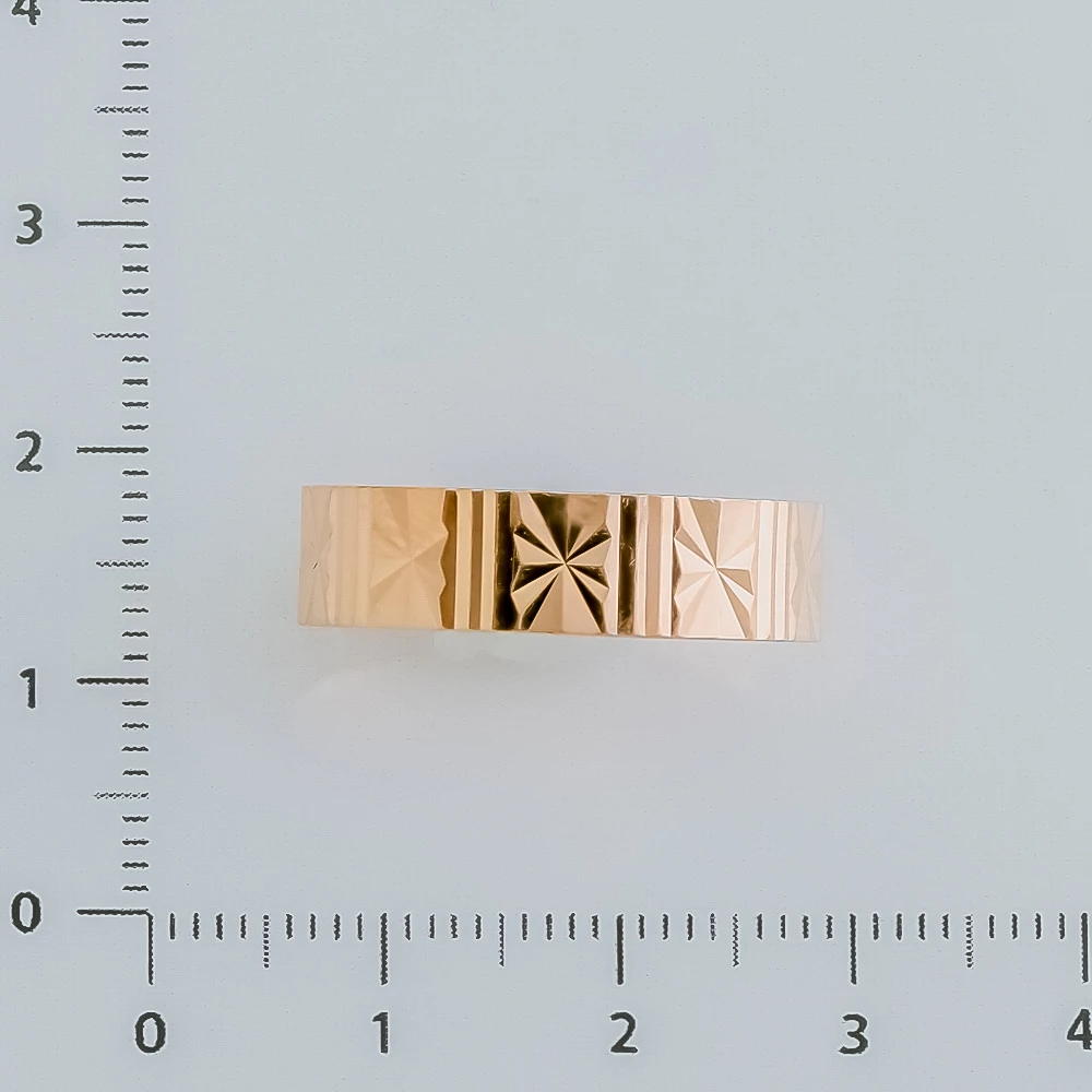 Кольцо обручальное из красного золота 583 пробы 2