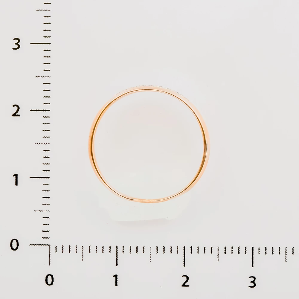 Кольцо с бриллиантом из красного золота 585 пробы 3