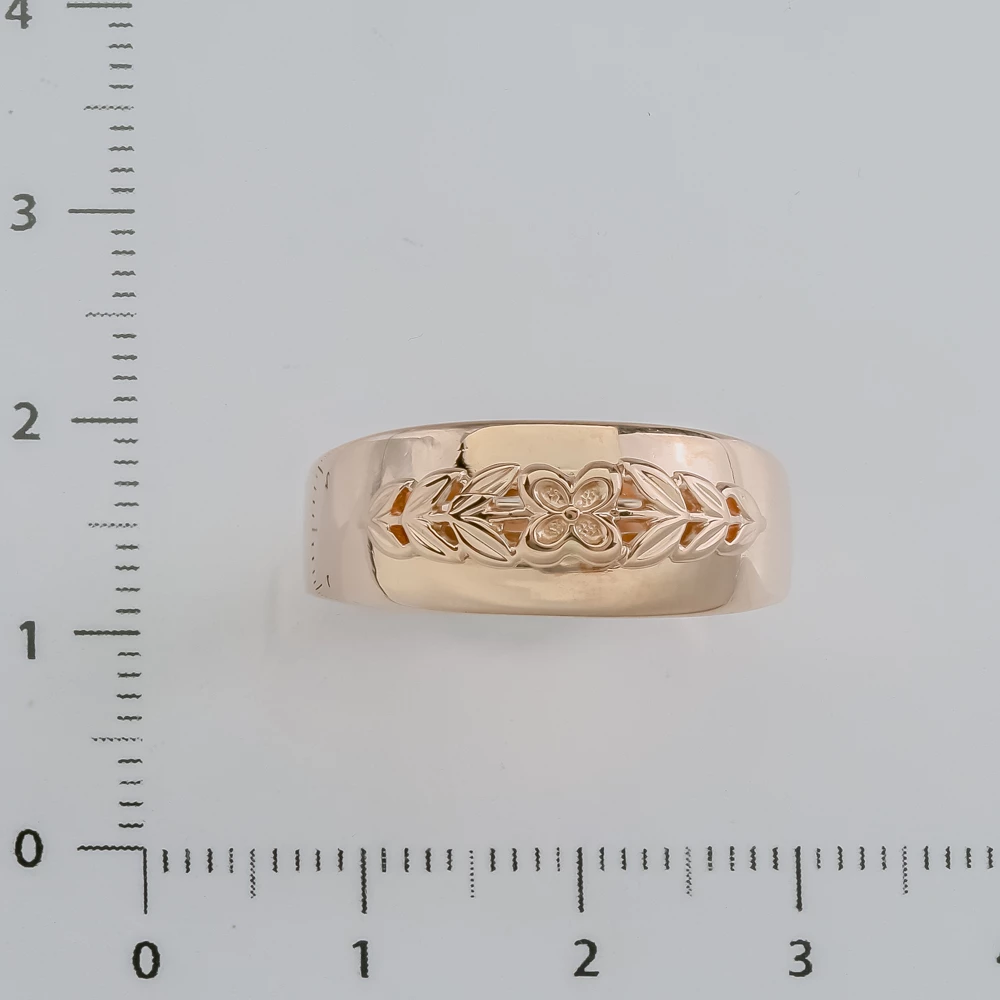 Кольцо из красного золота 585 пробы 2