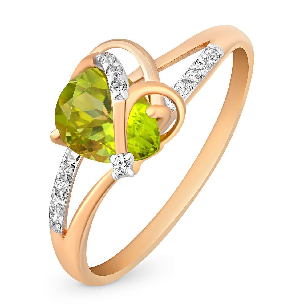 

Золотое кольцо с хризолитом