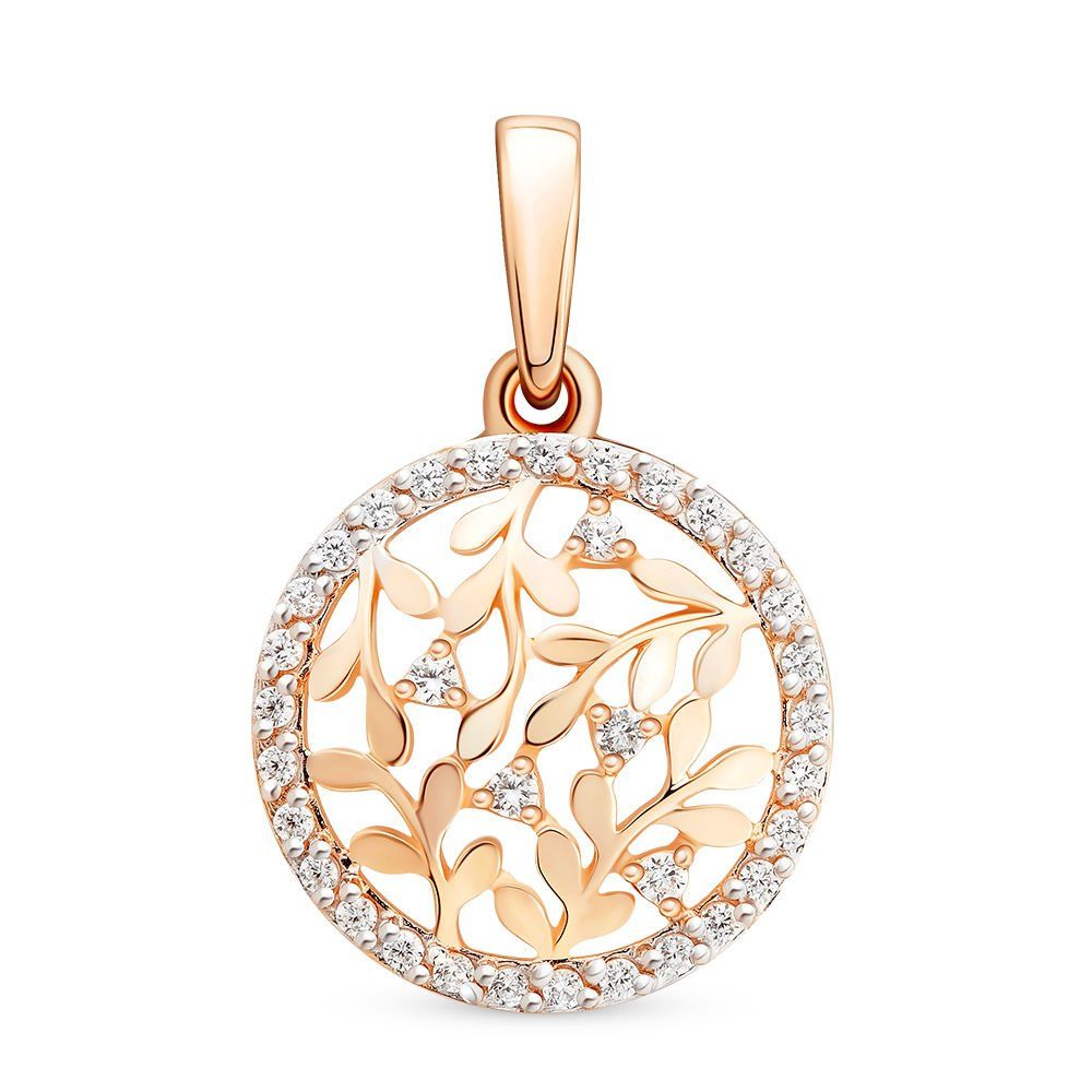 

Золотой подвес с фианитами