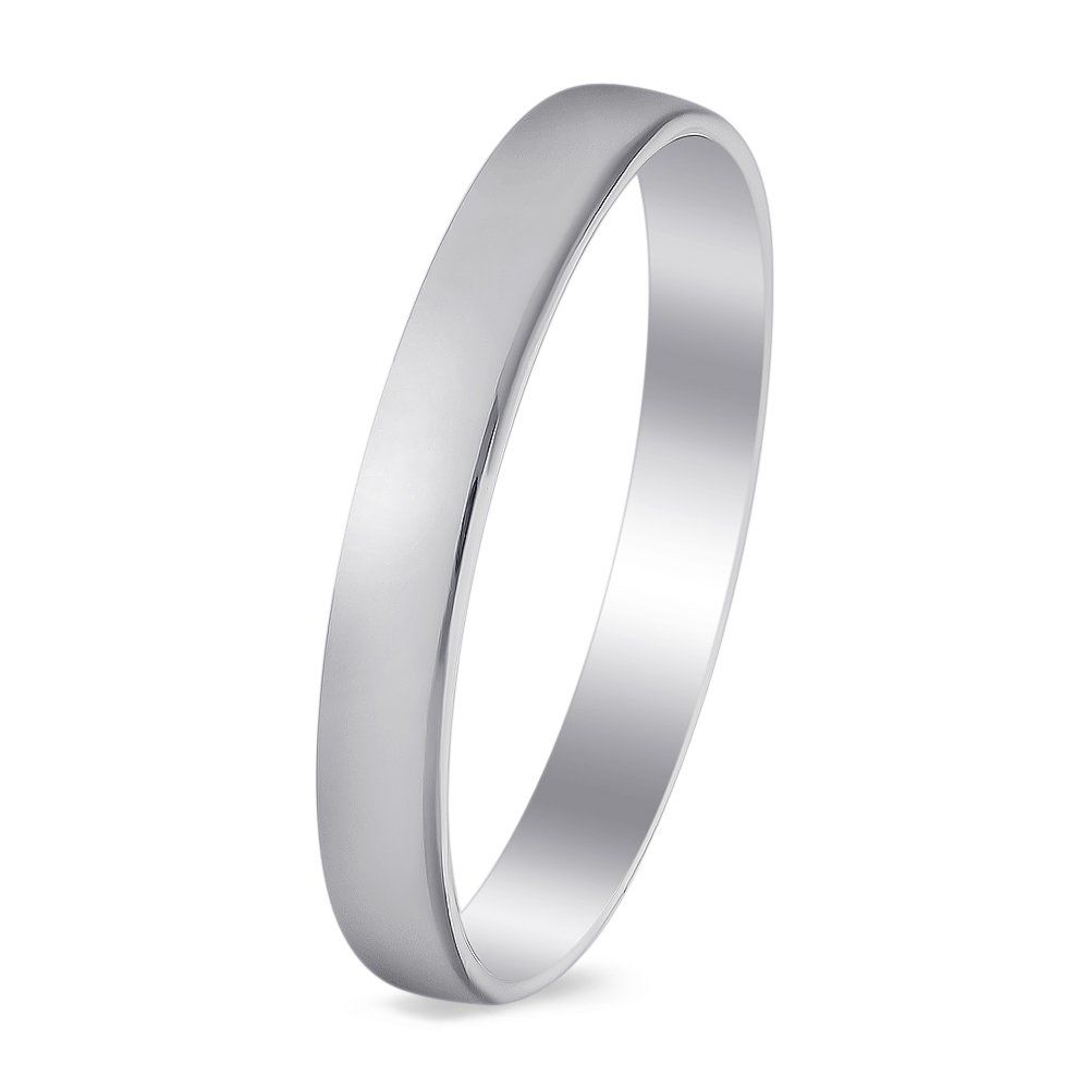 

Кольцо обручальное из белого золота 585 пробы, размер