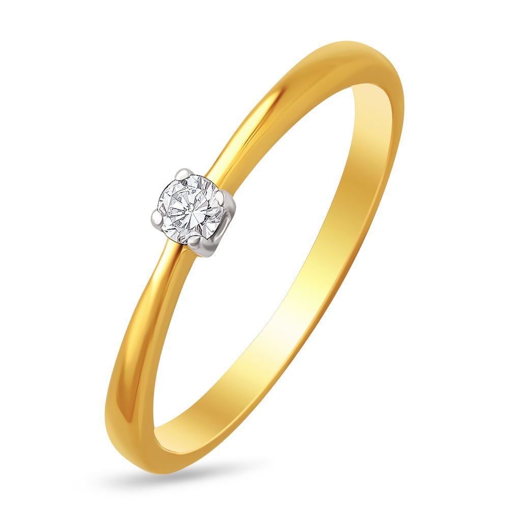 Золотое кольцо с бриллиантом размер 15.5 греческий стиль