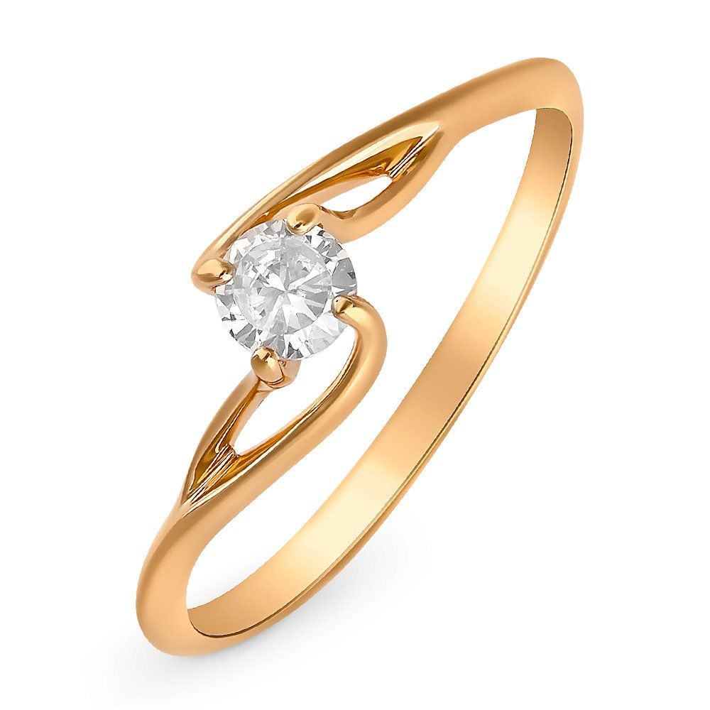 

Золотое кольцо с фианитом