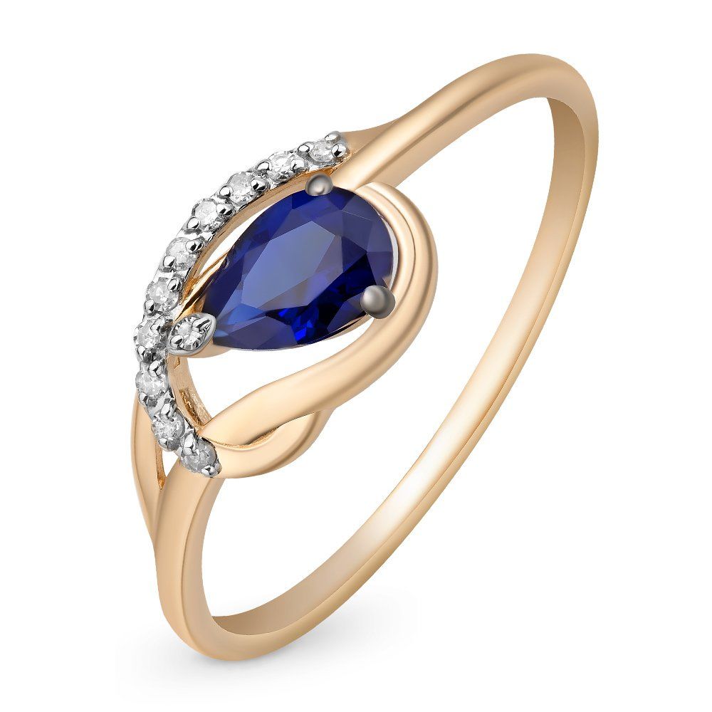 

Золотое кольцо с сапфирами