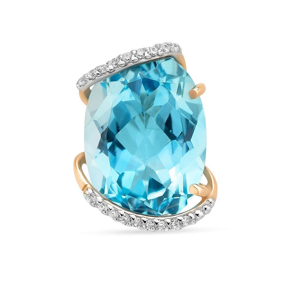 

Золотой подвес с топазами