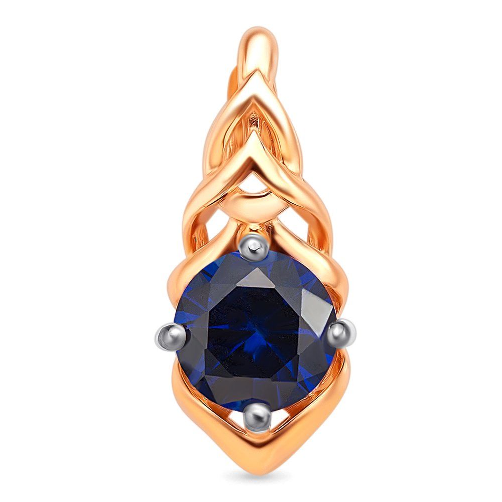 

Золотой подвес с сапфиром